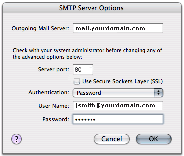 apple email configuration