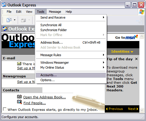 outlook configuration