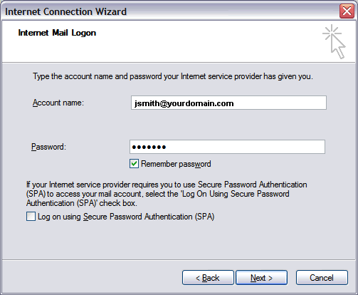 outlook configuration