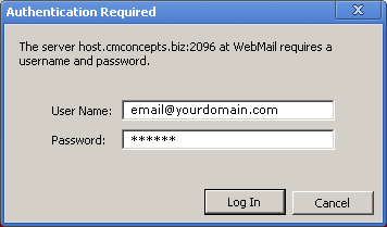 webmail configuration